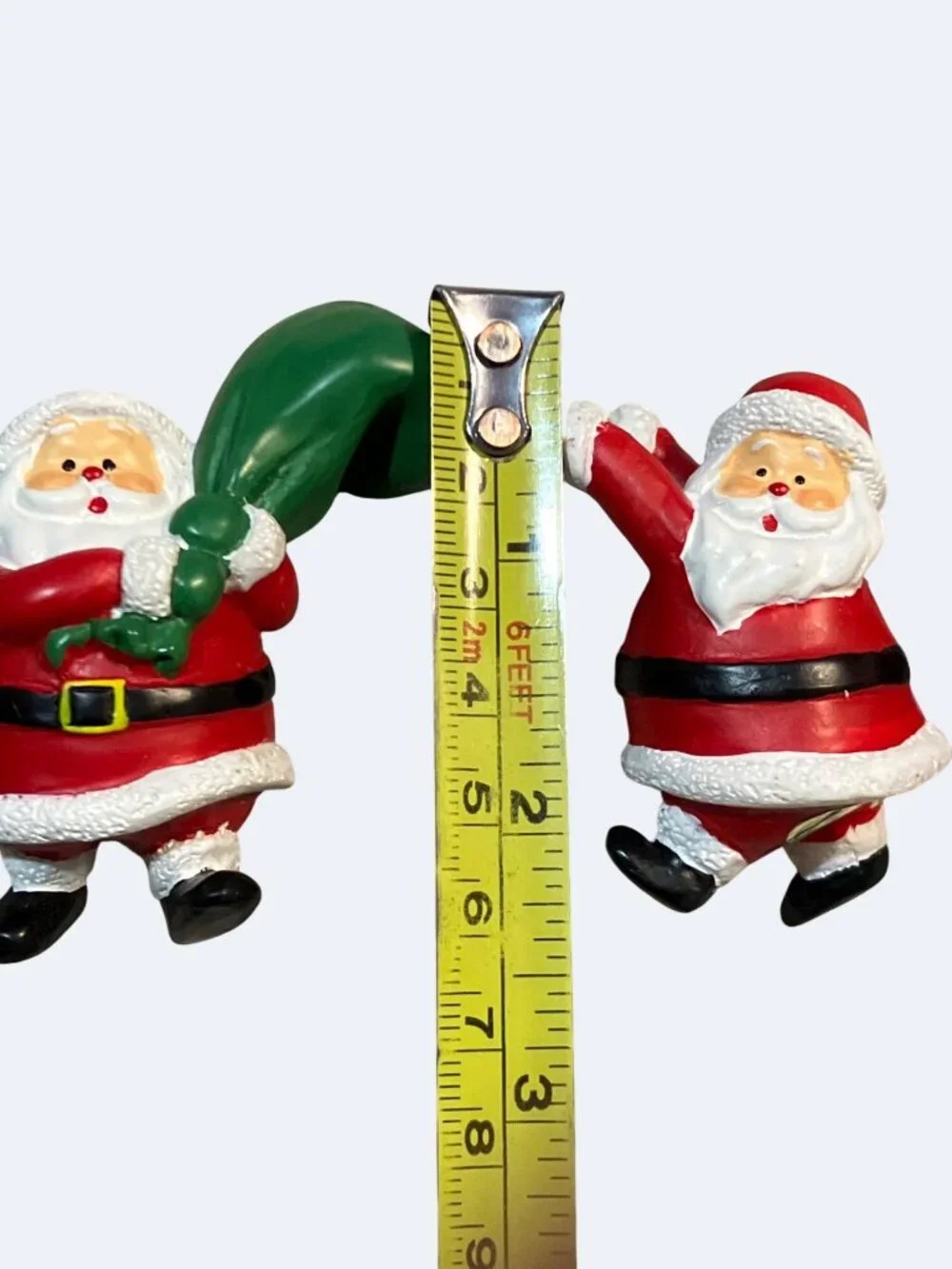 Scotts Santa Lamp Toppers Collectible Giftware Set Of 3 Figures